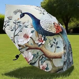 Peacock Design Umbrella - Multicolor